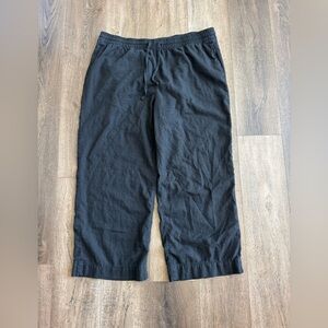 Sonoma Brand linen, wide leg pants. Black. Women’s size XXL.